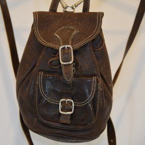 Roots Leather Mini Back Pack